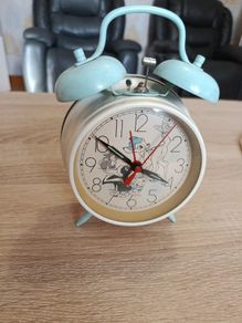 Vintage Disney Bambi Twin Bell Mechanical Alarm Clock