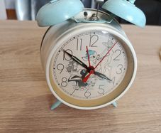 Vintage Disney Bambi Twin Bell Mechanical Alarm Clock