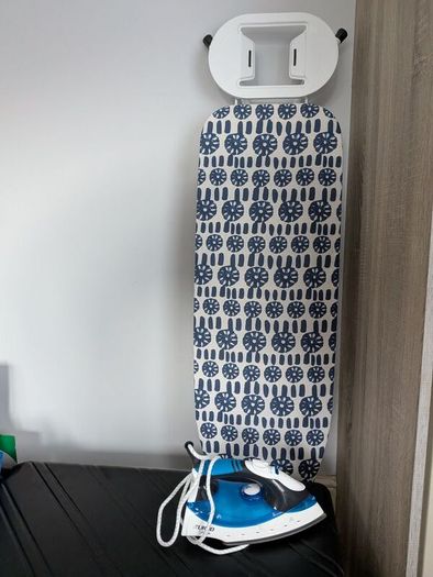 Iron and ironing board