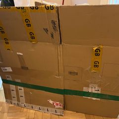 Moving boxes & wrapping paper
