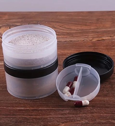 Protein Shaker Bottle with STORAGE