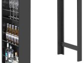Bar Table with Integrated Home Bar Dining Table