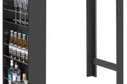 Bar Table with Integrated Home Bar Dining Table