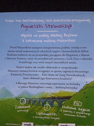Ksiazka dla dzieci Zestaw nowych ksiazek Agnieszki Stelmaszyk Mazurscy w podrozy