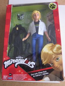 Bandai Miraculous Doll Chat Noir and Adrien Fashion Doll model 50356