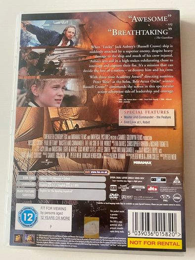 Master and Commander Dvd