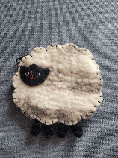 Nepal Handmade Sheep Coin Purse - 6"