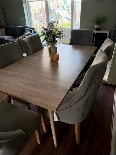 dining table and chairs
