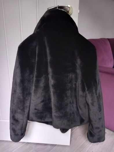 Black fur jacket, practically new