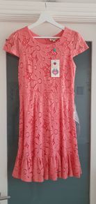 YUMI girls coral dress Sz 13 yo - Bnwt Rrp 39.95