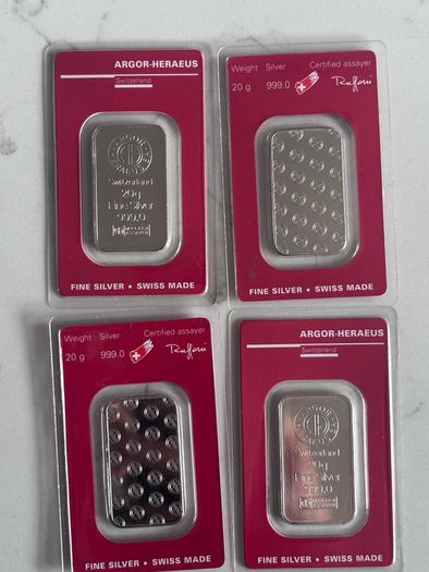 20g Swiss Silver Bars