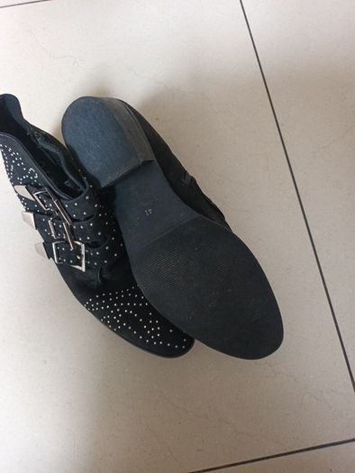 Office Of London Black  Faux Suede Ankle Boots.  S. 41 -8