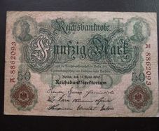Germany. Reichsbanknote. 50 Mark (21.4.1910)