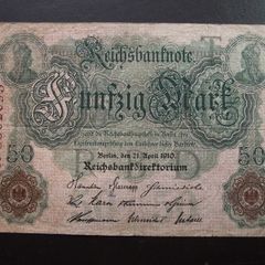 Germany. Reichsbanknote. 50 Mark (21.4.1910)