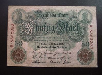 Germany. Reichsbanknote. 50 Mark (21.4.1910)