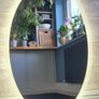 LED Bathroom Mirror Oval 60x90cm Sensor Vanity Ensuite Makeup Cosmetic Bright Light Image 2