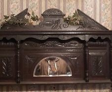 A Vintage Organ over mantle mirror
