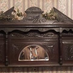 A Vintage Organ over mantle mirror