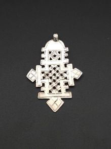 925 Silver Vintage Ethiopian Handmade Pendant