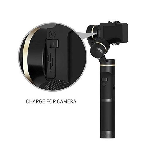 FEIYUTECH G6 3 Axis Handheld Splashproof Gimbal for Gopro / Action Camera Stabiliser Splashproof & Water Resistant Stabilizer Bluetooth & WIFI LCD Technology