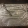 Accessorize Silver / gold  metallic leather clutch Image 5