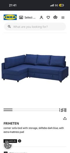 IKEA sofa bed couch