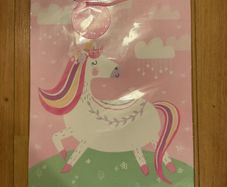 2 Extra Large Unicorn and Fairy Gift Bags - New