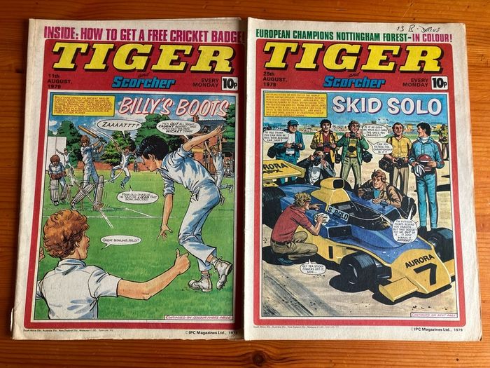 Comics: 'Tiger and Scorcher' 1979 (28 magazines)