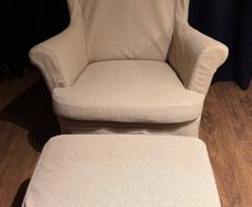 IKEA Strandmon Armchair and Footstool
