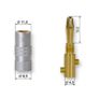 4Pcs 4mm Banana Plug 24K Gold Plated Pure Monster Copper Speaker Adapter Screw Plugs Audio Connectors Image 2