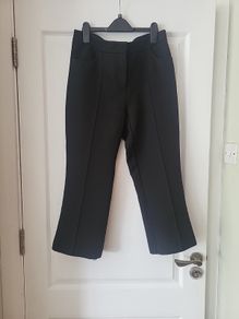 River Island Black Crop Trousers