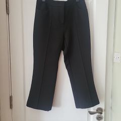 River Island Black Crop Trousers