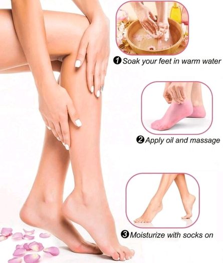 Green 1Pair Silicone Foot Care Socks