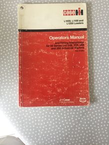 Case International Loader Operators Manual