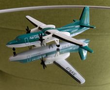 Diecast Aircraft Model, Aer Lingus - Fokker 50 airplane, by HERPA, NEW