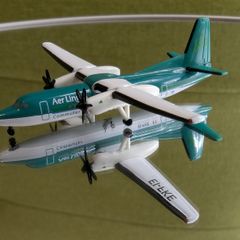 Diecast Aircraft Model, Aer Lingus - Fokker 50 airplane, by HERPA, NEW