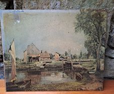 Vintage John Constable print on board