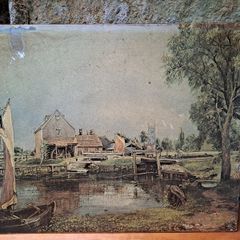 Vintage John Constable print on board