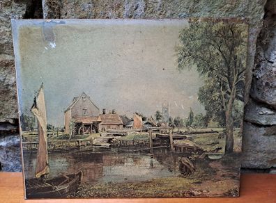Vintage John Constable print on board