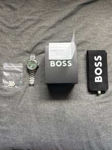 BOSS Troper Automatic 42mm Green Dial Watch 1514200  Box & Extra Links
