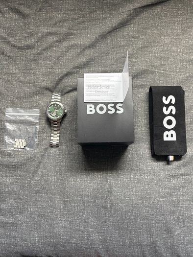 BOSS Troper Automatic 42mm Green Dial Watch 1514200  Box & Extra Links