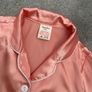 5-6yrs Girl pink satin pyjamas Image 3
