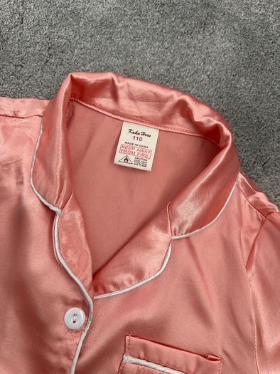 5-6yrs Girl pink satin pyjamas