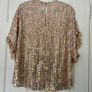 River Island Blush Pink Sequin Blouse- Size M Image 2