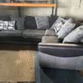 black/grey corner sofa couch Image 9