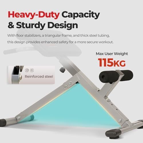 Foldable Roman Chair, Back Hyperextension Bench