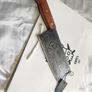 Unique Nakiri Knife Engraved By Di'Casteel Image 5