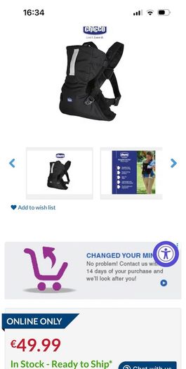 Baby Carrier - Chicco Easy Fit