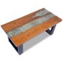 Coffee Table Teak Resin 100x50 cm Image 2