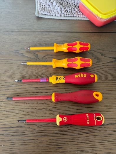 VDE Philips Screwdrivers PH0/PH1 1000v rated